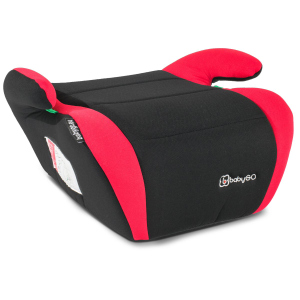 babyGO - Sitzerhöhung BOOSTER i-Size - schwarz/rot