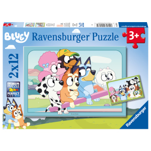 Bluey - Kinderpuzzle - Spaß mit Bluey - 2 x 12 Teile
