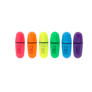 6 Neon Mini Textmarker 