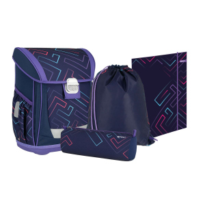 Spirit - Schulranzen Set - Color Lines - 4-teilig