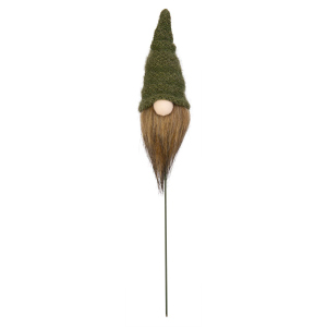 Blumenstecker Wichtel - ca. 6 x 5,5 x 35 cm - 1 Stück