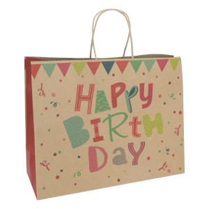 Geschenktasche - Happy Birthday - Größe M