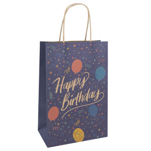 Geschenktasche - Happy Birthday - Ballons - Größe L