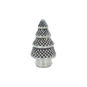 Baum mit Rautenmuster - schwarz - ca. 14 cm