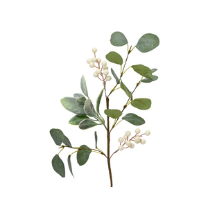 Dekozweig - Schneebeere - grün/weiß 