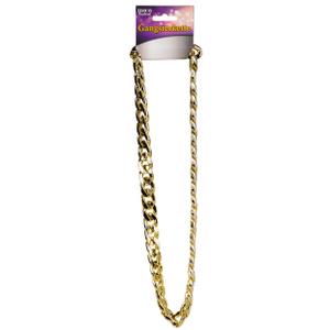 Faschingsschmuck - Gangsterkette gold