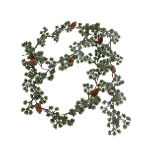 Tannengirlande mit Zapfen - grün/braun - ca. 180 cm
