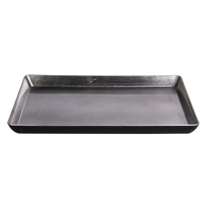 Dekoteller rechteckig - silber - ca. 27 x 19 x 2 cm