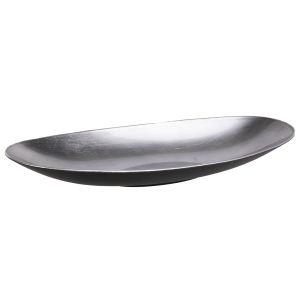 Dekoschale oval - silber - ca. 40 x 17 x 6 cm