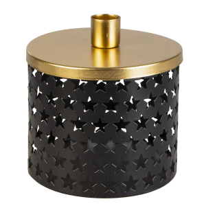 Dose mit Kerzenhalter - ca. 12 x 13 cm