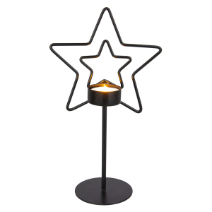 Teelichthalter - Stern - ca. 14 x 8 x 25 cm - 1 Stück