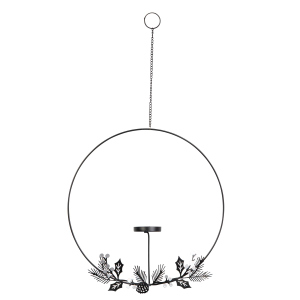 Dekoring mit Teelichthalter - ca. 30 x 5 x 53 cm