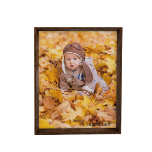 Bilderrahmen - dunkelbraun - Bildgröße ca. 20 x 25 cm