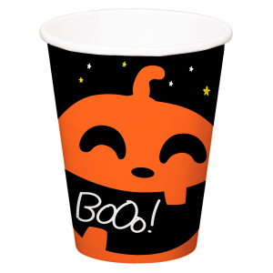 6 Partybecher - Happy Halloween - BoOo - ca. 250 ml