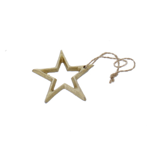 Dekohänger Sternsilhouette - gold - ca. 6 cm