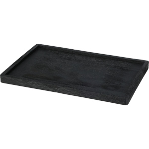 Holztablett - schwarz - ca. 30 cm 