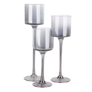 Teelichtgläser-Set - 3 verschiedene Höhen - 1 Set