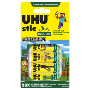 Minecraft - UHU stic - ReNATURE - Sparpack - 4 Stück