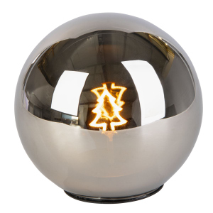 LED Kugel - Baum - schwarz - ca. 15 cm