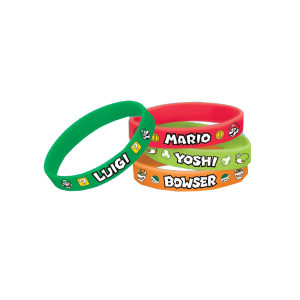 Super Mario - 6 Kinder-Armbänder