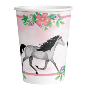 8 Partybecher - Beautiful Horses - ca. 250 ml