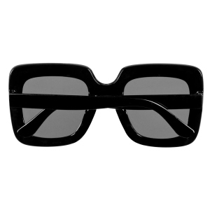 Partybrille Bling - eckig - schwarz