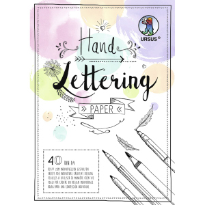 Handlettering-Block Patellmix - DIN A4 - in 5 Farben