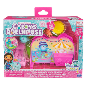 Gabby's Dollhouse - Deluxe Room - Fest-Raum mit Kätzchen Narwal