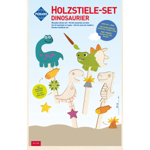 Pebaro - Holzstiele-Set - Dinosaurier
