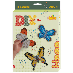 Hama - Bügelperlenset Schmetterling - ca. 2.000 Perlen