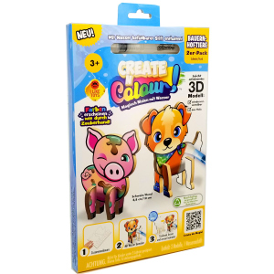 Create N Colour - Bastelset Bauernhoftiere - Hund und Schwein