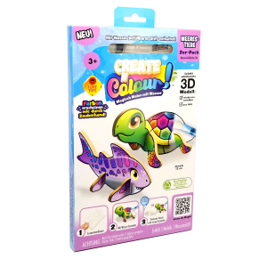 Create N Colour - Bastelset Meerestiere - Schildkröte und Hai