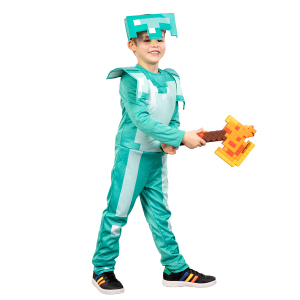 Minecraft - Kostüm - Diamond Armor  - 2-teilig - in verschiedenen Größen
