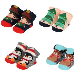 Apollo - Erstlingssocken Weihnachten - Baby - Gr. 50-56 - 1 Stück