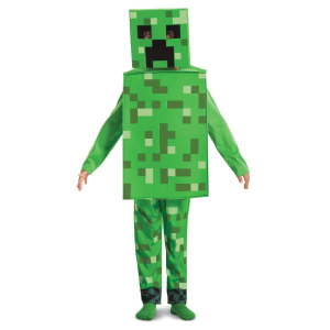 Minecraft - Creeper Fancy Kostüm - 137-152 cm - ca. 10-12 Jahre