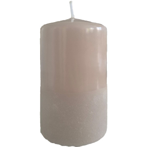 Stumpenkerze - Daphne - ca. 6 x 15 cm - sahara