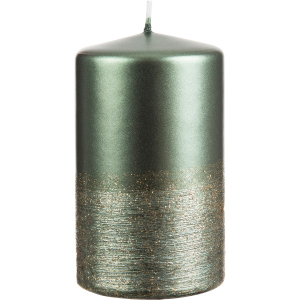 Stumpenkerze - Fia - ca. 6 x 10 cm - tannengrün