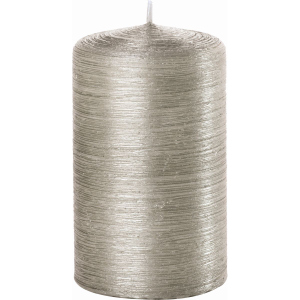 Stumpenkerze - Rustikana - ca. 7 x 13 cm - titan