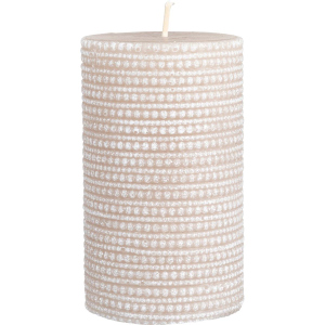 Stumpenkerze - Klara - ca. 6,5 x 8 cm - sahara