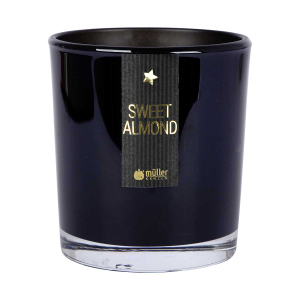 Duftkerze im Glas - ca. 7 x 7 x 8 cm - Sweet Almond