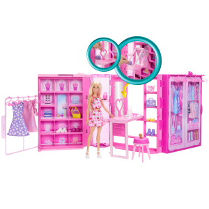 Barbie - Traumkleiderschrank mit Puppe - Spielset