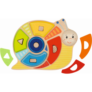 Goki - Farben- und Formensortierspiel Schnecke - 16tlg.