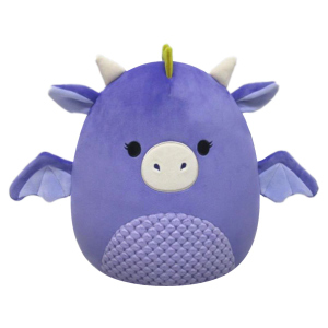 Squishmallows - Plüschfigur - Fanny der dunkel violette Drache - ca.  30 cm