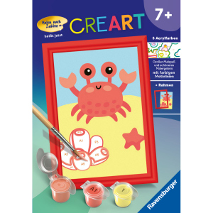 Malen nach Zahlen - CREART® - Fröhliche Krabbe