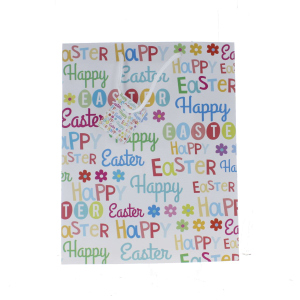 Geschenktasche Happy Easter - ca. 26 x 12,5 x 32 cm