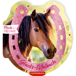 Pferde Freunde - Glücks-Malbuch