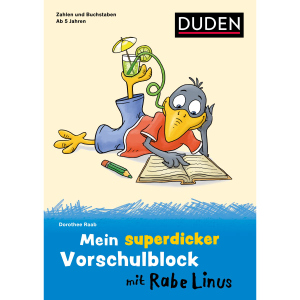 DUDEN - Mein superdicker Vorschulblock mit Rabe Linus - Zahlen und Buchstaben