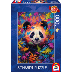 Puzzle - Pandabär im Regenbogenwald - 1000 Teile