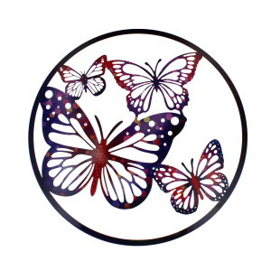 Dekohänger - Kreis - Schmetterling - ca. 60 cm
