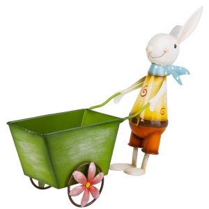 Hase mit Pflanztopf - ca. 41 x 13 x 35 cm